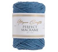 Utopia Crafts Perfect Macrame Cord 3mm - 200g (Steel Blue)