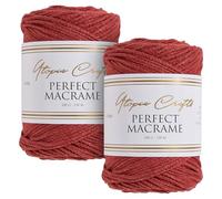 Utopia Crafts Perfect Macrame Cord 3mm - 2X 200g (Brick Red)