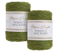 Utopia Crafts Perfect Macrame Cord 3mm - 2x 200g (Olive Oil)