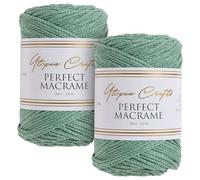 Utopia Crafts Perfect Macrame Cord 3mm - 2X 200g (Sage Green)