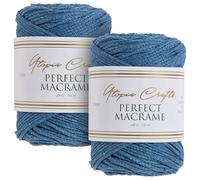 Utopia Crafts Perfect Macrame Cord 3mm - 2X 200g (Steel Blue)
