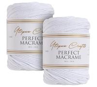 Utopia Crafts Perfect Macrame Cord 3mm - 2X 200g (White)