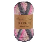 Utopia Crafts Re-Colour Knitting & Crochet Yarn 100g (Grey Blossom)