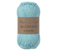 Utopia Crafts Re-Cotton Knitting Yarn, 100g (Aqua Blue), 5060967569304