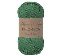 Utopia Crafts Re-Cotton Knitting Yarn, 100g (Evergreen), 5060967569274