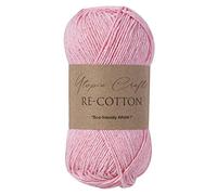 Utopia Crafts Re-Cotton Knitting Yarn, 100g (Light Pink)