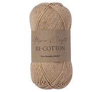 Utopia Crafts Re-Cotton Knitting Yarn, 100g (Light Taupe)
