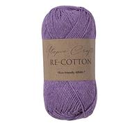 Utopia Crafts Re-Cotton Knitting Yarn, 100g (Muted Purple), 5060967569359