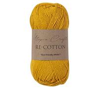 Utopia Crafts Re-Cotton Knitting Yarn, 100g (Yellow Orange), 5060967569342