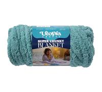 Utopia Crafts Super Chunky Blanket Yarn 250g, Soft Chenille Yarn for Arm Knitting - Thick Bulky Polyester Jumbo Yarn for Hand Knit Throw Blankets, Crochet, DIY Home Décor (Sage Green)