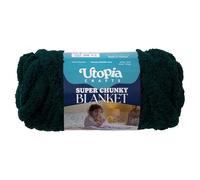 Utopia Crafts Super Chunky Blanket Yarn 250g, Soft Chenille Yarn for Arm Knitting - Thick Bulky Polyester Jumbo Yarn for Hand Knit Throw Blankets, Crochet, DIY Home Décor (Dark Teal)