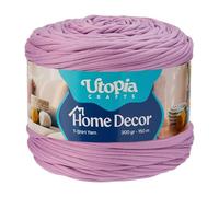 Utopia Crafts T-Shirt Yarn for Crocheting Bags & Baskets - Chunky Yarn for Crochet, Tshirt Tube Ribbon, 300g 150m, 5-7mm Jersey Cord (Lavender Purple)