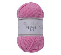 Utopia Crafts Velvet Lux Chenille Super Soft Chunky Yarn for Knitting and Crochet 100g (1, Tulip Pink)