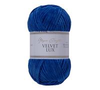 Utopia Crafts Velvet Lux Chenille Super Soft Chunky Yarn for Knitting and Crochet, 100g - 110m (Navy Blue)