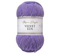 Utopia Crafts Velvet Lux Chenille Super Soft Chunky Yarn for Knitting and Crochet 100g (Soft Lavender)