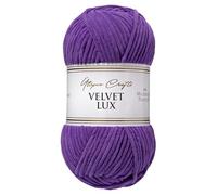 Utopia Crafts Velvet Lux Chenille Yarn 100g (Royal Purple)