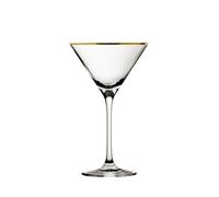 Utopia Crystal Gold Rim Martini Glass 21cl (1x6)