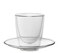 Utopia Double Walled Cappuccino Cup & Saucer 22cl (1 x 6)