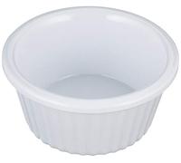 Utopia JMP209 Melamine Fluted Ramekin, 1 oz., 3 cL, White (Pack of 12)