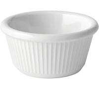 Utopia Melamine Ramekins JMP211-000000-B01012 Fluted White 3oz (90ml) Pack of 12