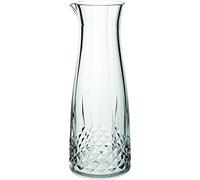 Utopia Gatsby Polycarbonate Carafe 36oz / 1.1 Litre - Set of 6 - Vintage Plastic Wine Decanter Transparent