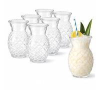 Utopia Hawaii Tiki Cocktail Glasses 18.3oz / 520ml - Set of 6 - Pineapple Tiki Glasses