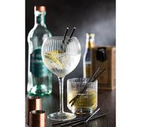 Utopia Hayworth Champagne Flutes with Optic Design - 200 ml Glasses - Pack of 6