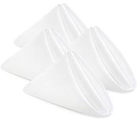 Utopia Home Cloth Napkins - 17 x 17 Inch Soft and Comfortable Polyester Dinner Napkins - Wedding, Restaurant, Hotel Quality Napkins - (Pack of 24) (White)