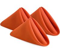 Utopia Home Orange Cloth Napkins (12 Pack, 18x18 Inches), Ideal Dinner Napkins for Halloween, Thanksgiving, Party, Wedding and Lunch/Dinner