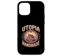 Utopia Is Handmade Funny Solarpunk Homesteader Crafter Case for iPhone 12/12 Pro