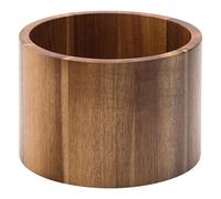 Utopia JMP831 Acacia Punch Barrel Stand/Bowl, Wood Presentation, 6.75", 17 cm