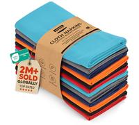 Utopia Kitchen Cloth Napkins [12 Pack] 46x46cm, Cotton Blend Washable and Reusable Table Dinner Napkins for Hotel, Lunch, Restaurant, Weddings, Event and Parties (Multi Color)