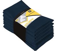 Utopia Kitchen Cloth Napkins (46 x 46 cm) Bulk Pack of 288 Navy Napkins Soft and Comfortable Cotton Blend Dinner Napkins