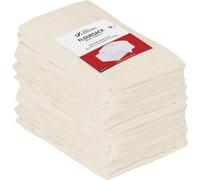 Utopia Kitchen Natural Flour Sack Towels [12 Pack - 28 x 28 Inch] 100% Cotton Tea Towels for Cleaning & Drying - Highly Absorbent Kitchen Dish Cloth