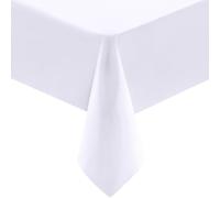 Utopia Kitchen Rectangle Tablecloth 152x213cm - White Table Cover Machine Washable Table Cloth Perfect for Parties, Weddings and Festivals (60x84 inches)