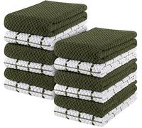 Utopia Kitchen Towels [12 Pack] - Super Soft Cotton Dish, Tea & Bar Towels, 15 x 25 Inches - Dusty Olive