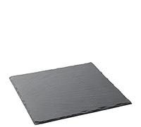 Utopia Mineral Collection Square Slate Platters 28cm - Pack of 6 | Slate Presentation Platters
