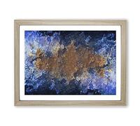 Utopia Of Life In Abstract Modern Art Framed Print | A3 Oak Framed Wall Art | Ready to Hang | Abstract Fantasy Picture | Living Room Bedroom Lounge Office