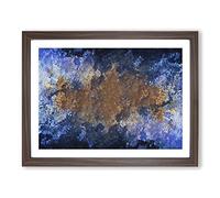 Utopia Of Life In Abstract Modern Art Framed Print | A4 Walnut Framed Wall Art | Ready to Hang | Abstract Fantasy Picture | Living Room Bedroom Lounge Office