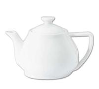 Utopia Plain White Porcelain Contemporary Teapot 32oz (1 x 6)