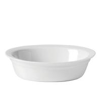 Utopia Plain White Porcelain Lipped Oval Pie Dish 7" (18cm) (1 x 6)