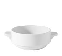 Utopia Plain White Porcelain Lugged Soup Bowl 10oz (1 x 6)