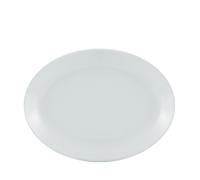 Utopia Plain White Porcelain Oval Plate 11" (1 x 6)