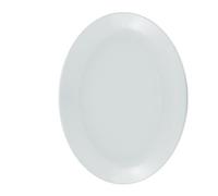 Utopia Plain White Porcelain Oval Plate 12" (1 x 6)
