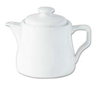 Utopia Plain White Porcelain Traditional Teapot 28oz (1 x 6)