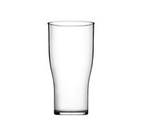 Utopia Plastic CE Marked Tulip Pint Glass 20oz / 570ml - Case of 48 - CE Marked Plastic Beer Glasses