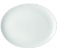 Utopia Pure White Oval Plate - Pack of 6 25cm (10inch)