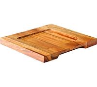 Utopia Square Acacia Wooden Boards 7.5 x 7.5inch / 19 x 19cm - Pack of 6 | Wooden Skillet Stands, Wooden Base for Cast Iron Skillet Pan 14cm x 14cm