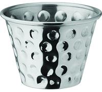 Utopia Stainless Steel Presentation Pans, Pails & Casseroles, F91150-000000-B01024, Hammered Ramekin 4oz (9cl) (Box of 24)