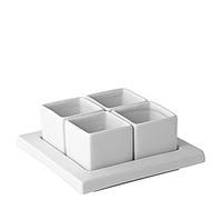 Utopia Titan, K90071-000000-B01006, Gourmet Square Bowls 3.25oz (10cl) (to fit 6" (15cm) Tray) (Box of 6)